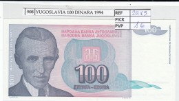 BILLETE YUGOSLAVIA 100 DINARA 1994 P-139a - Other - Europe