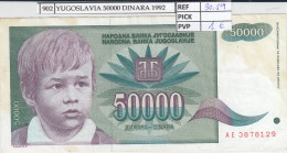 BILLETE YUGOSLAVIA 50000 DINARA 1992  - Otros – Europa