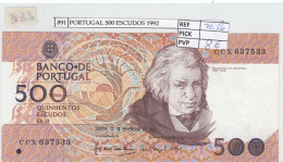 BILLETE PORTUGAL 500 ESCUDOS 1992 P-180d.5 - Other - Europe