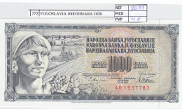 BILLETE YUGOSLAVIA 1.000 DINARA 1978 P-92c - Altri – Europa