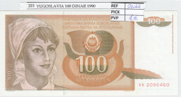 BILLETE YUGOSLAVIA 100 DINARA 1990 P-105a - Autres - Europe