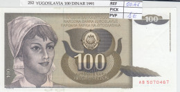 BILLETE YUGOSLAVIA 100 DINARA 1991 P-108a - Andere - Europa