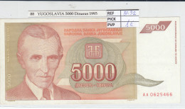 BILLETE YUGOSLAVIA 5.000 DINARA 1993 P-128a - Autres - Europe