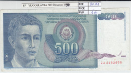 BILLETE YUGOSLAVIA 500 DINARA 1990 P-106r - Autres - Europe