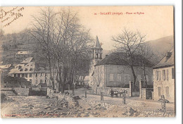 CPA 09 St Lary Place Et église - Sonstige & Ohne Zuordnung