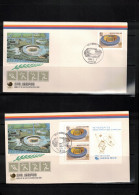 South Korea 1988 Olympic Games Seoul - Stadiums Stamp+block FDC - Ete 1988: Séoul