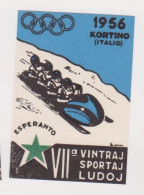 Vignettes - Esperanto - Jeux Olympiques - Cortina - Italie - 1956 - Hiver 1956: Cortina D'Ampezzo