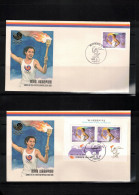 South Korea 1988 Olympic Games Seoul - Olympic Flame Stamp+block FDC - Estate 1988: Seul