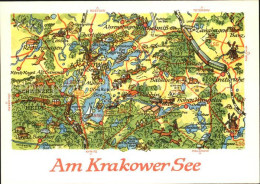 72587805 Krakow See Landkarte Krakow See - Autres & Non Classés