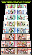 UEFA European Football Championship 2024 Qualified Country  Croatia 8 Pieces Germany Fantasy Paper Money - [15] Commemorativi & Emissioni Speciali Collezionisti