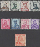 BELGIQUE - 1942 - MNH/***- LUXE - ANTITUBERCULEUX  "SAVANTS" - COB 593-601 -  Lot 26038 - Unused Stamps