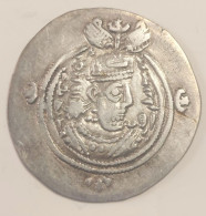 SASANIAN KINGS. Khosrau II. 591-628 AD. AR Silver Drachm Year 36 Mint PL - Oosterse Kunst