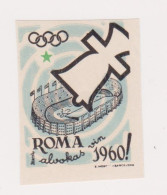 Vignettes - Esperanto - Jeux Olympiques - Rome - Italie - 1960 - Erinnofilie
