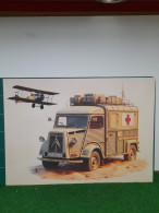 Citroen Hy Avec Avion - Rue Pavees - Affiche Poster - Automobili