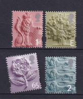 191 GRANDE BRETAGNE 2001 - Y&T 2249/52 - Lion Blason Chene Rose - Neuf ** (MNH) Sans Charniere - Unused Stamps