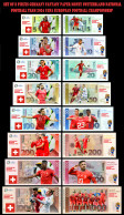 UEFA European Football Championship 2024 Qualified Country Switzerland 8 Pieces Germany Fantasy Paper Money - [15] Commemorativi & Emissioni Speciali Collezionisti