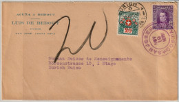 COSTA RICA - BOLIVAR - Postal Due - Switzerland 1921 - #429 - Costa Rica