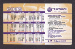 2002 Russia ,Calendar 2002 10u,Col:RU-KT-PRE-0049 - Rusland