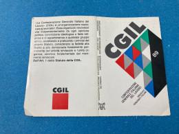 TESSERA CGIL 1989 BOLOGNA. - Cartes De Membre