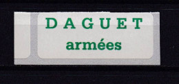 FRANCE 1991 FM N°13A NEUF**DAGUET ARMEES GUERRE DU GOLFE - Timbres De Franchise Militaire
