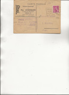 VENEUX LES SABLONS -CARTE PUB  AFFRANCHIE N° 416- OBLIT DAGUIN  "" VENEUX LES SABLONS /AIR PUR/SA FORET/SEINE LOING - Mechanical Postmarks (Other)