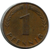1 PFENNIG 1950 D BRD ALEMANIA Moneda GERMANY #DB822.E.A - 1 Pfennig