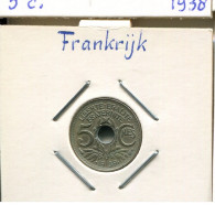 5 CENTIMES 1939 FRANCIA FRANCE Moneda #AM030.E.A - 5 Centimes