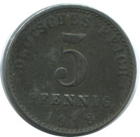 5 PFENNIG 1918 ALEMANIA Moneda GERMANY #AE315.E.A - 5 Rentenpfennig & 5 Reichspfennig