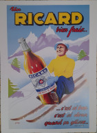 RICARD SKI - AFFICHE POSTER - Alcohols
