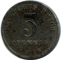 5 PFENNIG 1918 A DEUTSCHLAND Münze GERMANY #DB861.D.A - 5 Rentenpfennig & 5 Reichspfennig