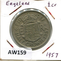 HALF CROWN 1957 UK GBAN BRETAÑA GREAT BRITAIN Moneda #AW159.E.A - K. 1/2 Crown
