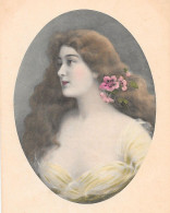 Cpa Portrait Jolie Femme Dans Encadrement - MM Vienne - Other & Unclassified