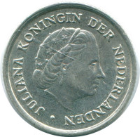 1/10 GULDEN 1970 NIEDERLÄNDISCHE ANTILLEN SILBER Koloniale Münze #NL12978.3.D.A - Antilles Néerlandaises