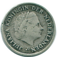 1/10 GULDEN 1957 ANTILLAS NEERLANDESAS PLATA Colonial Moneda #NL12173.3.E.A - Antilles Néerlandaises