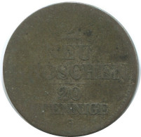 SAXONY 20 PFENNIG 1844 S Dresden Mint German States #DE10664.16.F.A - Sonstige & Ohne Zuordnung