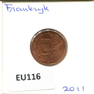 2 EURO CENTS 2011 FRANCE Pièce #EU116.F.A - Francia