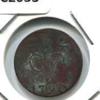 1790 GELDERLAND VOC DUIT NIEDERLANDE OSTINDIEN Koloniale Münze #VOC2033.10.D.A - Niederländisch-Indien
