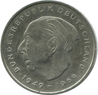 2 DM 1975 J WEST & UNIFIED GERMANY Coin #DE10375.5.U.A - 2 Marcos