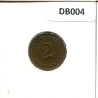 2 PFENNIG 1950 F BRD DEUTSCHLAND Münze GERMANY #DB004.D.A - 2 Pfennig