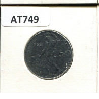 50 LIRE 1982 ITALIA ITALY Moneda #AT749.E.A - 50 Liras
