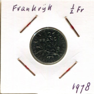 1/2 FRANC 1978 FRANCE Coin French Coin #AM924.U.A - 1/2 Franc