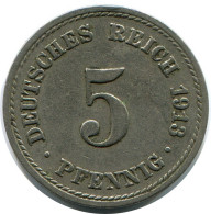 5 PFENNIG 1913 A GERMANY Coin #DB162.U.A - 5 Pfennig
