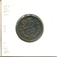 25 CENTIMES 1919 LUXEMBOURG Pièce #AT185.F.A - Luxemburg
