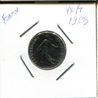 1/2 FRANC 1983 FRANCE Coin French Coin #AN921.U.A - 1/2 Franc