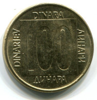 100 DINARA 1989 YUGOSLAVIA UNC Coin #W11193.U.A - Joegoslavië