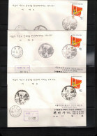 South Korea 1988 Olympic Games Seoul - Olympic Torch Trace In South Korea 3x Interesting Registered Letter - Summer 1988: Seoul