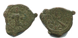 FLAVIUS JUSTINUS II 1/2 FOLLIS Antique BYZANTIN Pièce 4.3g/25mm #AB387.9.F.A - Bizantinas