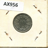 10 RAPPEN 1957 B SCHWEIZ SWITZERLAND Münze #AX956.3.D.A - Andere & Zonder Classificatie