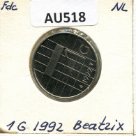 1 GULDEN 1992 NEERLANDÉS NETHERLANDS Moneda #AU518.E.A - 1980-2001 : Beatrix