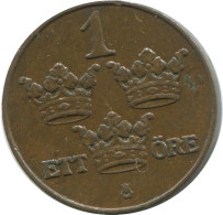 1 ORE 1910 SWEDEN Coin #AD407.2.U.A - Zweden